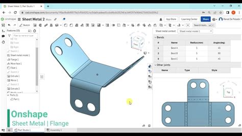 sheet metal onshape|onshape unfold sheet metal.